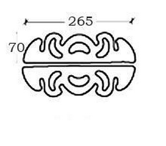 Ручка AJUR для тумбы , 26,5x7 см, 1 шт. хром ZZ Armadi Art Neoart 828-Cr