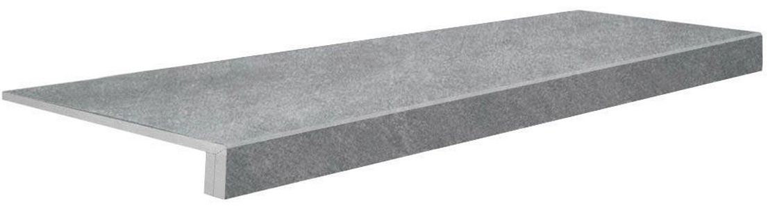 Ступени Kerama Marazzi Королевская дорога Ступень ЕВРО ТЕХНО Проходная  серый темный (n044889)34.5х119.5 Серый 