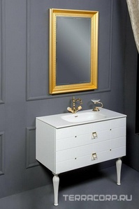 Ножки SPIRALE 35 см (пара) белая/золото, ZZ Armadi Art Neoart 848-W-35