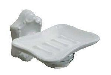 Мыльница настенная, керамика/хром, Londra Z XXZ