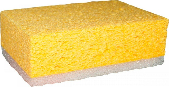 Уборка Губка целлюлозная (комбинированная) 90х145х60 мм. Антураж Инструмент 