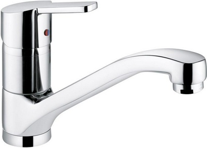 Смеситель для кухни, однорычажный, без донного клапана, гибк.подв., хром Kludi Logo NEO 379130575