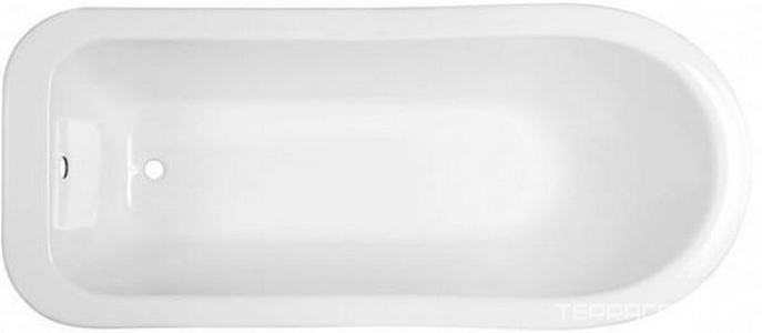Ванна отдельностоящая из лит.мрамора "", 1700*730, БЕЗ ножек, белая ZZ Эстет Царская ФР-00000685