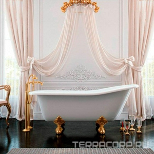 Ванна отдельностоящая из лит.мрамора "", 1700*730, БЕЗ ножек, белая ZZ Эстет Царская ФР-00000685