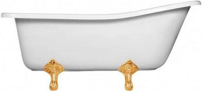 Ванна отдельностоящая из лит.мрамора "", 1700*730, БЕЗ ножек, белая ZZ Эстет Царская ФР-00000685