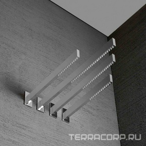 Душ верхний, стационарный, из стены L=480мм (цв.хром), (БЕЗ внутренней части арт.5147_07 или 5147_08),  ZZ 3M Time 5147 CC 06