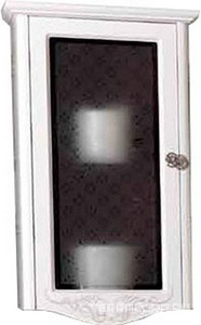 Шкаф настенный, 42,1хh77х25,1см, распашн. дверь, петли слева, ручка цв. хром,  ZZ Labor Legno Hermitage HE 0/8 ARG SX