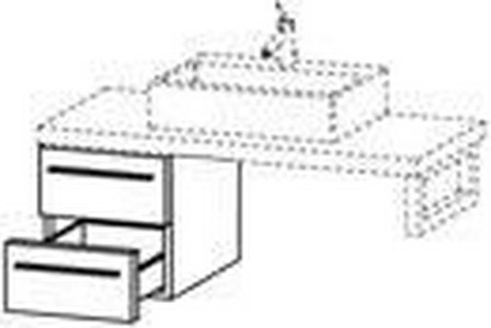 Шкаф нижний 400х545х440 мм, 2 выдвижных ящика,  ZZ Duravit X-Large XL 672228280182