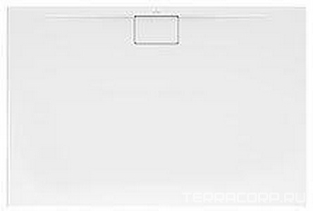 Поддон для душа 1000х800хh15мм, (крышка стока 90мм, цв.белый 01, в компл.), БЕЗ слива (сифона) арт.U90881299, (акрил цв.белый 01), Architectura Metalr Villeroy & Boch Architectura Metalrim UDA1080ARA215GV-01