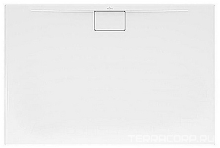 Поддон для душа 1000х800хh15мм, (крышка стока 90мм, цв.белый 01, в компл.), БЕЗ слива (сифона) арт.U90881299, (акрил цв.белый 01), Architectura Metalr Villeroy & Boch Architectura Metalrim UDA1080ARA215GV-01