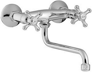 Смеситель для кухни, настенный, (цв. хром),  ZZ 3M Old italy 4430 CC