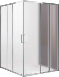 Душевой уголок 1200(1180-1205)х1200(1180-1205)хh1900мм, квадрат, (стекло текстурное Punto 6мм, фурн.цв.хром), Molveno ZZ