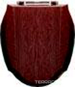 Сиденье для унитаза массив, красное дерево, петли (латунь), ZZ  Devon & Devon Westminster IBSEMOGW