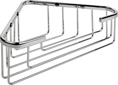 Полочка-решетка угловая 24,5хh8см (цв.хром),  ZZ Colombo Basic B2733