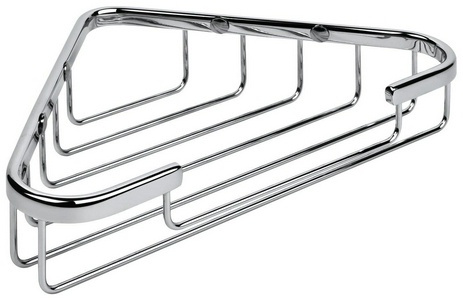 Полочка-решетка угловая 24,5хh4,5см (цв.хром),  ZZ Colombo Basic B2734