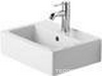 Умывальник 450х350мм, 1 отв. для смесителя  (с переливом),  ZZ Duravit Vero 0704450000