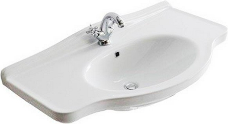 Раковина 95х54хh24см, с 1 отв.д/смесителя, (крепёж в копл.), Ethos ZZ
