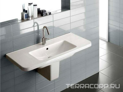 Раковина 100х45см, 1 отв.д/смесит., без крепл. арт. YR47, Erika pro ZZ Hatria Erika Pro YXGN01