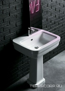 Раковина 70х49см, с 1 отв.д/смесит., крепл. в компл.,  ZZ Simas Evolution EVO11