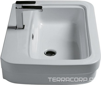 Раковина 70х49см, с 1 отв.д/смесит., крепл. в компл.,  ZZ Simas Evolution EVO11