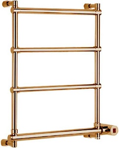 Полотенцесушитель 570(500)хh660x105мм, (эл.+Box, подключение справа!), (цв. бронза), Margaroli ZZ Margaroli Sole 542-570x656-470/4M+Box (Old Brass Эл.+Box СПРАВА)