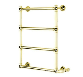 Полотенцесушитель 680(600)х170хh834мм, (цв. золото), (эл.+Box, 230V, 150W, подкл.справа!!!), крепл. в компл., Margaroli 9-542 XX