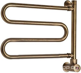 Полотенцесушитель Art.510B, (цв. Old Brass), 590(495)хh365(325)мм,  (Эл.+Box), крепл. в компл., Margaroli ZZ