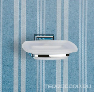 Мыльница настенная, (стекло матовое, креплен. цв.хром)  Colombo Portofino B3201