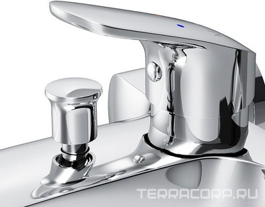 Смеситель для ванны/душа , с установочным комплектом, БЕЗ аксессуаров, хром AMPM Like F8010016