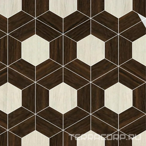 Мозаика Idalgo Гранит Вуд Классик Модульное панно Декор Plato Venge (n045868,n045867) 45,2х52,2 Комбинированный 