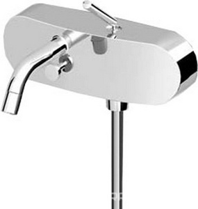 Смеситель для ванны с душ. гарнитуром (лейка, шланг, кронштейн), (цв.хром),  ZZ Zucchetti Isystick ZP1148