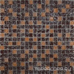 Мозаика Glass 451 микс коричневый-бежевый колотый ZZ XX|30х30