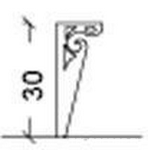Ножки AJUR, для тумбы , h30 см, 2 шт., хром ZZ Armadi Art Neoart 856 (SL) h20(30)