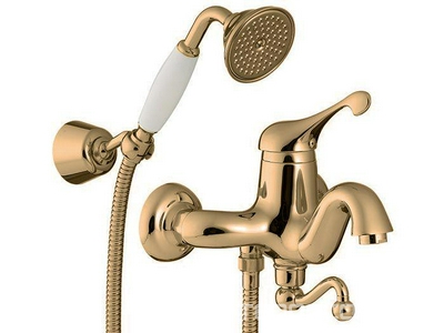 Смеситель для ванны, (лейка д/д, шланг, кронштейн в компл.), (цв. бронза),  KL 3M Piccadilly 2100 UU