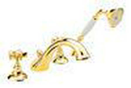 Смеситель для ванны на 4 отв. (цв. GF/золото, ручки Dames Anglaises), Nicolazzi ZZ Nicolazzi Classica 1404 GF18