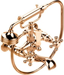 Смеситель на ванну с душ.гарн., (цв. латунь (Luxbrass))  , 1900 ZZ