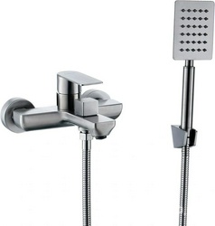 Смеситель для ванны/душа, душевые аксессуары в комплекте, цв. нержавеющая сталь XX