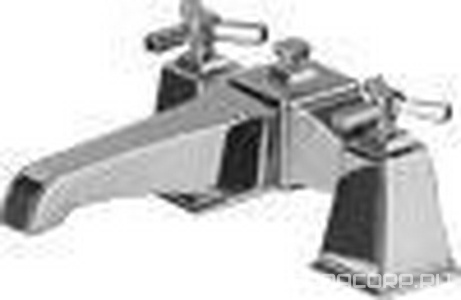 Смеситель для ванны, встраив. в борт, шланг, лейка, кронштейн в компл. (хром)  ZZ Devon & Devon Time TIME233BCR