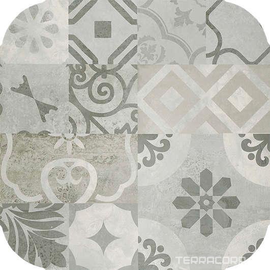 Керамогранит Gracia ceramica Andersen Керамогранит grey PG02 орнамент XX45x45 Серый, фото 3