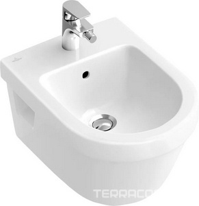 Биде подвесное, 370х530мм, круглая модель, (цв. 01 white),  Villeroy & Boch Architectura 54840001