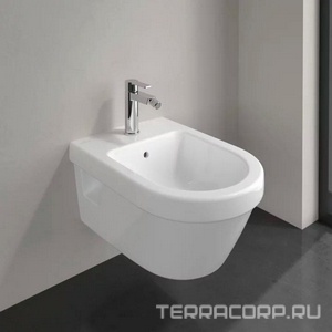 Биде подвесное, 370х530мм, круглая модель, (цв. 01 white),  Villeroy & Boch Architectura 54840001