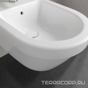Биде подвесное, 370х530мм, круглая модель, (цв. 01 white),  Villeroy & Boch Architectura 54840001