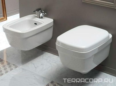 Биде подвесное, с 1 отв.д/смесит., 52х37см, комплект креплений в компл., (цв. белый)  ZZ Simas Evolution EVO19/F85