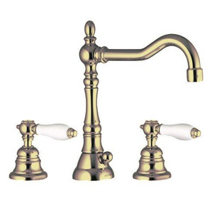 Смеситель для раковины, настенный, на 3 отв., излив 160мм, (внешняя часть, БЕЗ внутренней части арт.F2240), (цв. бронза),  ZZ Fima Carlo Frattini Herend F5401/5BR