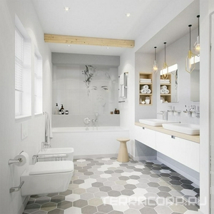 Смеситель встраиваемый для ванны/душа , однорычажный, БЕЗ внутр.части, хром ZZ Kludi Objekta 326500575