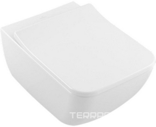 Унитаз подвесной, 375х560мм, с открытой кромкой смыва, (без сиденья), (цв. R1 white ceramicplus), Legato ZZ
