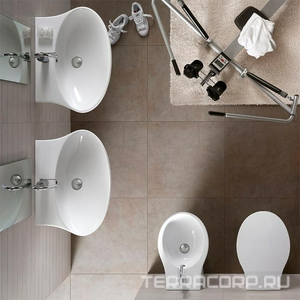 Унитаз подвесной 548х363мм, (без сиденья), (комплект крепл. для монтажа на на систему инсталляции в компл.),  ZZ Hatria Nido YXMD01