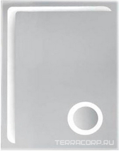 Зеркало  с внутренней подсветкой 600*800 со встр.косметическим зеркалом KL Gair Art 2069H