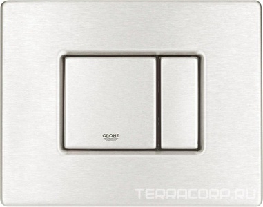 Накладная панель "Skate Cosmopolitan" , 2 объема смыва + старт/стоп, горизонтальная, нержавеющая сталь ZZ Grohe Grohedal 38776SD0