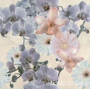 Керамическая плитка Kerama Marazzi Малабар Панно  (из 2х частей) l60х60 Комбинированный 